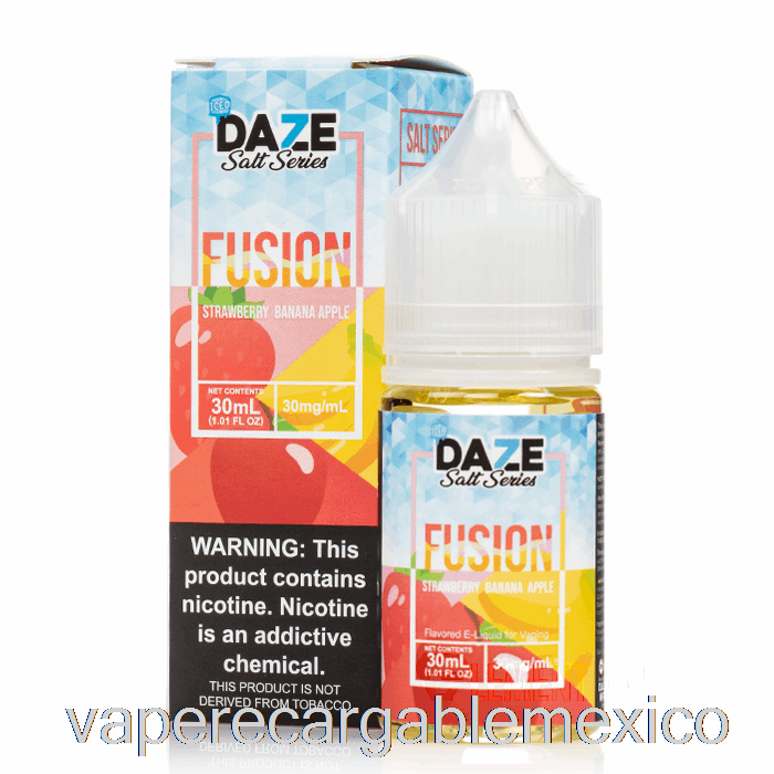 Vape Recargable Helado Fresa Plátano Manzana - 7 Sales Daze Fusion - 30ml 50mg